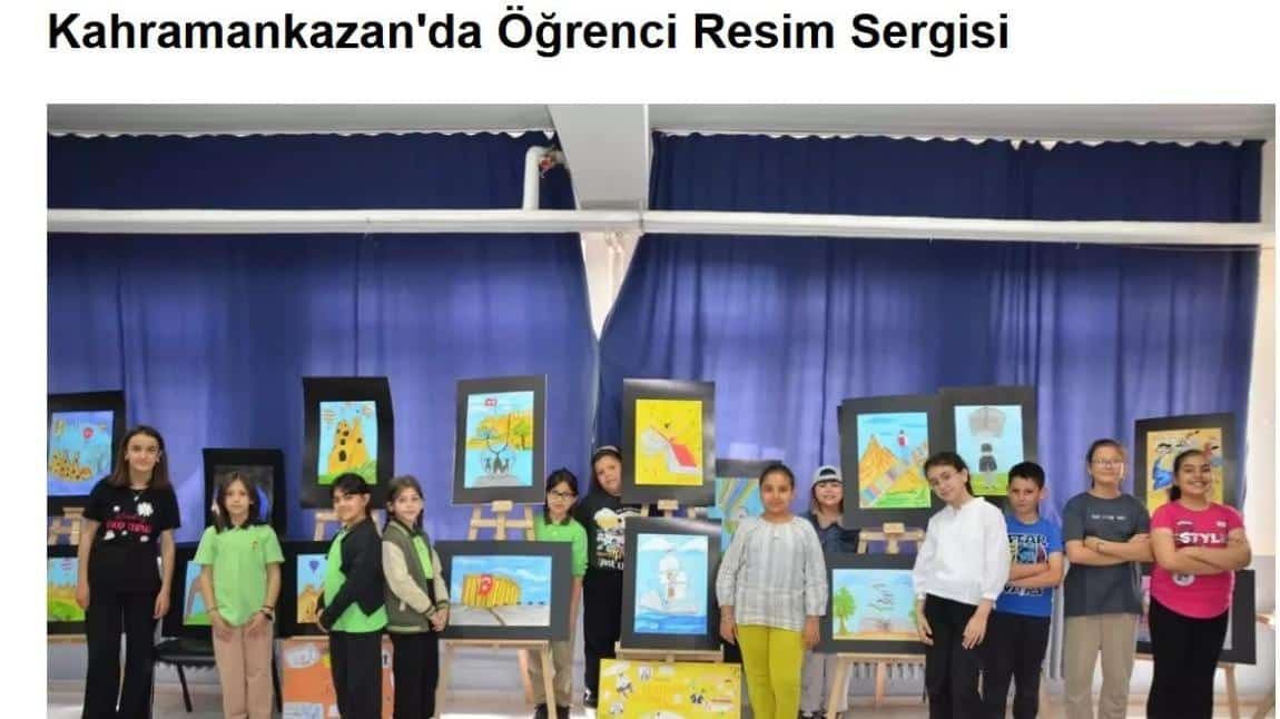 OKULUMUZDA RESİM SERGİSİ DÜZENLENDİ